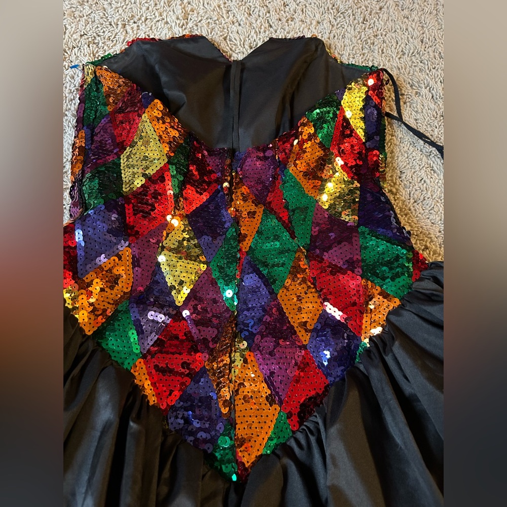 Vintage J. Reynolds Designs colorful sequined dress - Picture 3 of 7